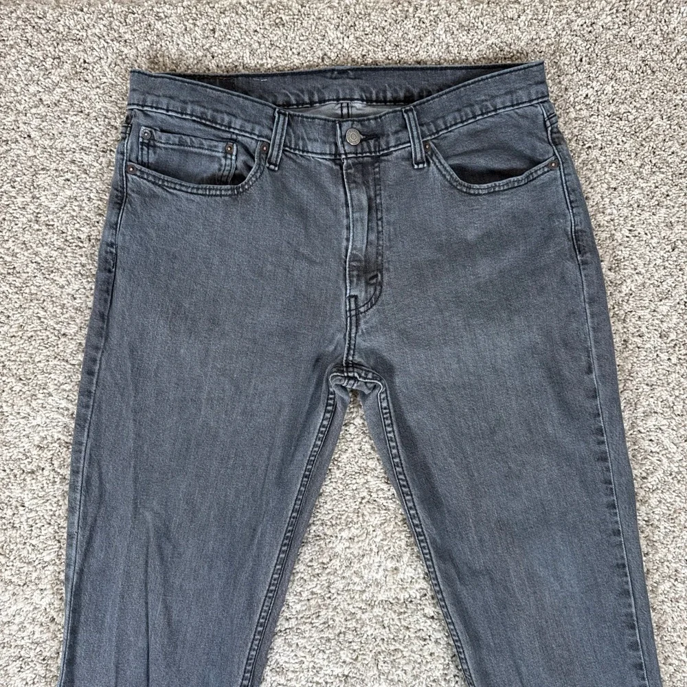 Levis 511 Jeans‎ Mens 36x34 Gray Slim Fit Charcoal Stretch Denim Pants Strecth